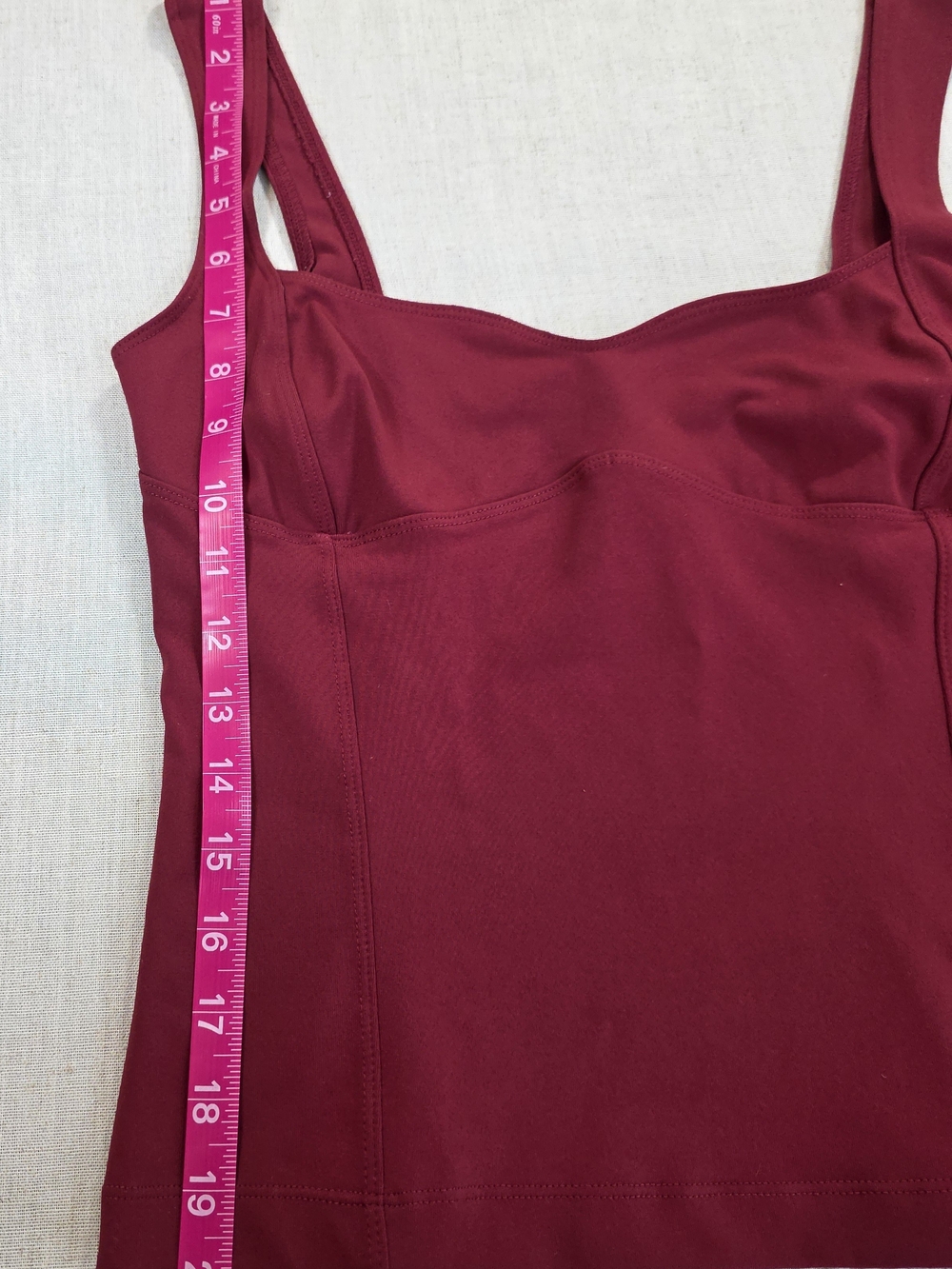 Free People Intimately Somewhere Sometime Tank Burgundy Wine Red Small - Picture 10 of 10